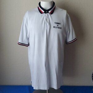 Tommy Hilfiger Men's XL custom fit white polo shirt